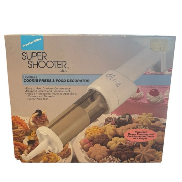 Proctor Silex Other - SUPER SHOOTER PLUS Cordless Cookie Press Decorator Proctor Silex Complete